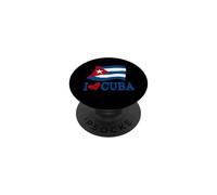 Cuban Flag Cuba Design Miami Spanish Cuban PopSockets PopGrip Adhesivo