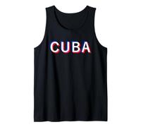 Cuban Flag Cuba Havana Caribbean Vacation Camiseta sin Mangas