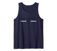 Cuban Flag Cuba Havana Caribbean Vacation Camiseta sin Mangas