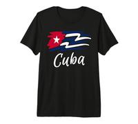 Cuban Flag Cuba Miami Spanish Cuban Roots T-Shirt Camiseta Premium