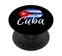 Cuban Flag Cuba Miami Spanish Cuban Roots T-Shirt PopSockets PopGrip Adhesivo
