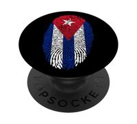 Cuban Flag Cuba Miami Spanish Proud Cuban Roots PopSockets PopGrip Adhesivo