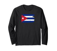 Cuban Flag Cuba Spanish Havana Manga Larga