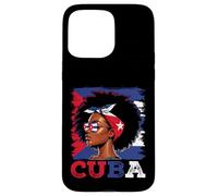 Cuban Girl Cuba Flag Orgullosa Afro Cubana Mujeres Carcasa para iPhone 15 Pro MAX