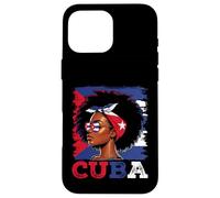 Cuban Girl Cuba Flag Orgullosa Afro Cubana Mujeres Carcasa para iPhone 16 Pro MAX