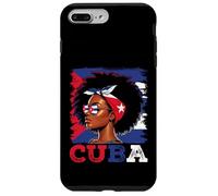 Cuban Girl Cuba Flag Orgullosa Afro Cubana Mujeres Carcasa para iPhone 7 Plus/8 Plus