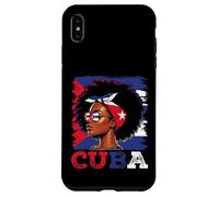 Cuban Girl Cuba Flag Orgullosa Afro Cubana Mujeres Carcasa para iPhone XS MAX