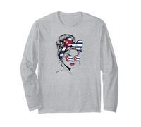 Cuban Girl Havana Cuba Culture Cuban Heritage Flag Pride Manga Larga