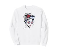 Cuban Girl Havana Cuba Culture Cuban Heritage Flag Pride Sudadera