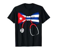 Cuban Nurse Pride Cuba Flag RN Heartbeat Hero Camiseta