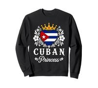 Cuban Princess Cuba Flag Proud Cuban Girl Sudadera