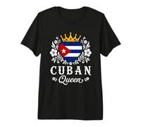 Cuban Queen Cuba Flag Proud Cuban Woman Camiseta Premium