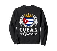 Cuban Queen Cuba Flag Proud Cuban Woman Sudadera