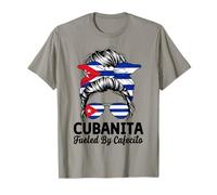 Cubanita Fueled by Cafecito Latina Coffee Vibes Camiseta
