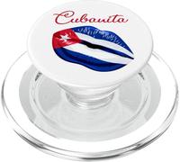 Cubanita Lips Formed by The Cuban Flag Design PopSockets PopGrip para MagSafe