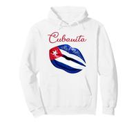 Cubanita Lips Formed by The Cuban Flag Design Sudadera con Capucha