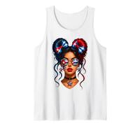 Cubanita: Mujer Cubana, Mes de la Herencia Hispánica, Bandera de Cuba, Niña Camiseta sin Mangas