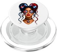Cubanita: Mujer Cubana, Mes de la Herencia Hispánica, Bandera de Cuba, Niña PopSockets PopGrip para MagSafe