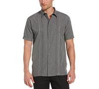 Cubavera Camisa de Cambray con Panel Bordado Grande y Alto para Hombre - Gris - XX-Large Alto