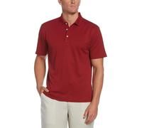 Cubavera Polo Essential con Textura para Hombre, tecnología Que Absorbe la Humedad, Ajuste Regular, Rojo Biking, XX-Large