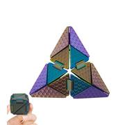 Cube Fidget Toy, Foldable Deformable Stress Relief Cube, Compact Relaxation Gadget, Ideal for Classroom Focus, Study Support, Travel Use, Mental Health Tool, Home Desk Play, 8.6x8.6x4.9cm