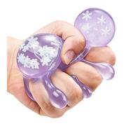 Cube Fidget Toys with Snowflakes, Soft Square Glow Fun Leisure Games, Cube Squeezing Toy for Kids, Teens, Family, Office, Classroom, Study, Relaxation