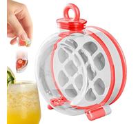 Cube Ice Cup - Botella de agua de hielo 2 en 1 | Suministros para clima caliente, molde portátil de fácil liberación para jugo, café, cóctel