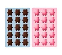 Cube Ice Mold - 2 piezas Easy Release Food Grades | Cute Ice Maker Silicone Molds | For Freezer Cocktail Bourbon Whiskey Home Kitchen Restaurant Bar Summer Party Holiday