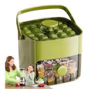 Cube Ice Mold - Chilling Tray Maker, Press Type Release Container with Sturdy Spill Proof Lid, Flexible Silicone Grid System, Ideal for Kitchen Gathering Picnic Camping Daily Life Outdoor Events