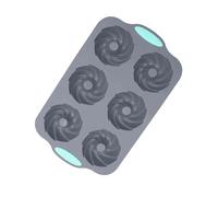 Cube Ice Mold - Christmas Wreath Ice Mold Freezer Tray | 6-Cavity Holiday Flexible Craft Supplies | Flexible Ices Molds For Freezer Chocolate Cake Dessert Food Baking Whiskey Cocktail Bourbon