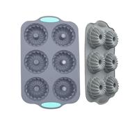 Cube Ice Mold - Christmas Wreath Ice Mold Freezer Tray | 6-Cavity Holiday Flexible Craft Supplies | Flexible Ices Molds For Freezer Chocolate Cake Dessert Food Baking Whiskey Cocktail Bourbon