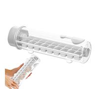 Cube Ice Mold - Ice Molds for Cocktails, 18 Grid Reusable Easy Release Rotating Gadget Bar Supplies for Whiskey Bourbon Coffee Chilling Drinks Juice Home Bar Party Kitchen Accessory Flexible