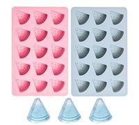Cube Ice Mold, Silicone Ice Tray, Food Grade Freezer Mold, 2 Piece Easy Release Design for Whiskey Cocktail Bourbon Home Kitchen Bar Restaurant Summer Party Holiday Use, SturdyLeakproof Maker