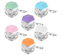 Cube Juguete AntiestréS para Niños, 6 Piezas, Llavero Pequeño, Bajo Volumen Y Clic, AntiestréS, Alivio del Estrés, Llavero para Adultos, Clicker, Tdah, Autismo, Regalos