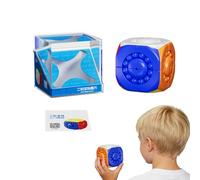 Cube Laberinto - Juego cautivador de bolas enrollables - Cubo Laberinto - para 3-12 años, adolescentes, adultos, mejorar el reconocimiento espacial, cumpleaños familiar