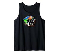 Cube Life Puzzle Solver Speedcuber Enthusiast Camiseta sin Mangas