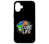 Cube Life Puzzle Solver Speedcuber Enthusiast Carcasa para iPhone 16 Plus
