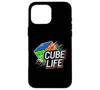 Cube Life Puzzle Solver Speedcuber Enthusiast Carcasa para iPhone 16 Pro MAX