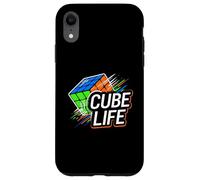 Cube Life Puzzle Solver Speedcuber Enthusiast Carcasa para iPhone XR