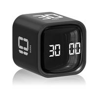 Cube Pomodoro - Temporizador de productividad de escritorio de 5/10/30/60 minutos y cuenta regresiva personalizada, temporizador visual ajustable y silencioso, herramienta para TDAH, giratoria