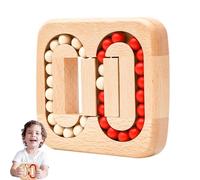 Cube Spinner - Wood, 4,53 x 5,12 x 0,79 pulgadas Magic Bean Rotating Puzzle and Stress Relief Toy | Concentration-Boosting, Magic Bean Puzzle for Kids, Adults, Office Desk, Travel, Home