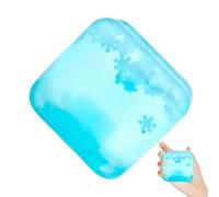 Cube Squishys, Sensory Squeeze Fidget Toys - Squishys Cube with Snowflakes, Soft Slow Rising Stress Ball for Teens Adults
