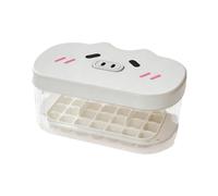 Cube Tray with Bin, 24 Grid Mold Tray with Lid for Quick Release and Storage, Leakproof Stackable Design Feature, Maker Set for Beverage Cooling Cocktail Whiskey Coffee Kitchen Freezer