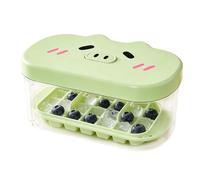 Cube Tray with Bin, 24 Grid Mold Tray with Lid for Quick Release and Storage, Leakproof Stackable Design Feature, Maker Set for Beverage Cooling Cocktail Whiskey Coffee Kitchen Freezer