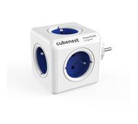 CubeNest PowerCube Regleta Original | 5 enchufes en diseño Compacto | diseño de Puntos Rojos, Seguridad para niños, ABS Resistente, versátil para Oficina y hogar, 16 A/25