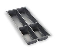 Cubertero Gris Plata para Cajones de 30 cm p.ej. Nobilia desde 2013 (473,5 x 194 mm) Cubertero ORGA-BOX III