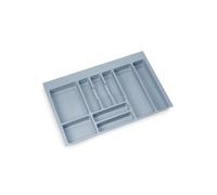 Cubertero Universal Optima, 800 mm, plástico Gris. Diseñado para: organizar Cubiertos en cajones de Cocina.