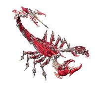 Cubertime Scorpio: Red Lotus - Kit de modelo mecánico de escorpión de guerra 3D, coleccionable ciberindustrial con articulaciones móviles para aficionados y fanáticos de la ciencia ficción (1073