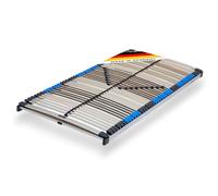 CubeSleep Somier de láminas Pure NV 44 de 7 zonas, 100 x 200 cm, montado, no ajustable, rígido, regulador de dureza, certificado GS, seguridad probada (100 x 200 cm)