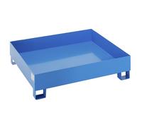 Cubeta colectora de acero para bidones de 200 l eurokraft basic, L x A x H 1200 x 1200 x 285 mm, sin homologación